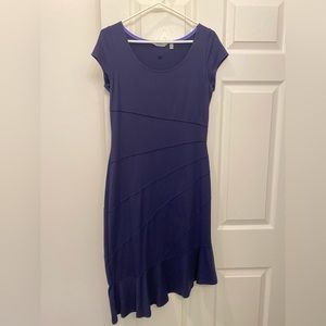 Athleta Crescendo Asymmetrical  Navy Blue Athleisure dress size Medium